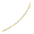 14k Two-Tone Gold Long and Short Style Oval Link Bracelet by Bids.com