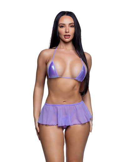 Mesh Flutter Skirt Cover-Up 