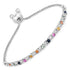 0.88 Carat Genuine Multi Sapphire .925 Sterling Silver Bracelet by Bids.com