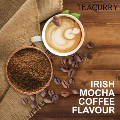 Teacurry Irish Mocha Instant Coffee - Arabica Freeze Dried Coffee for Instant Hot &amp; Cold Coffee