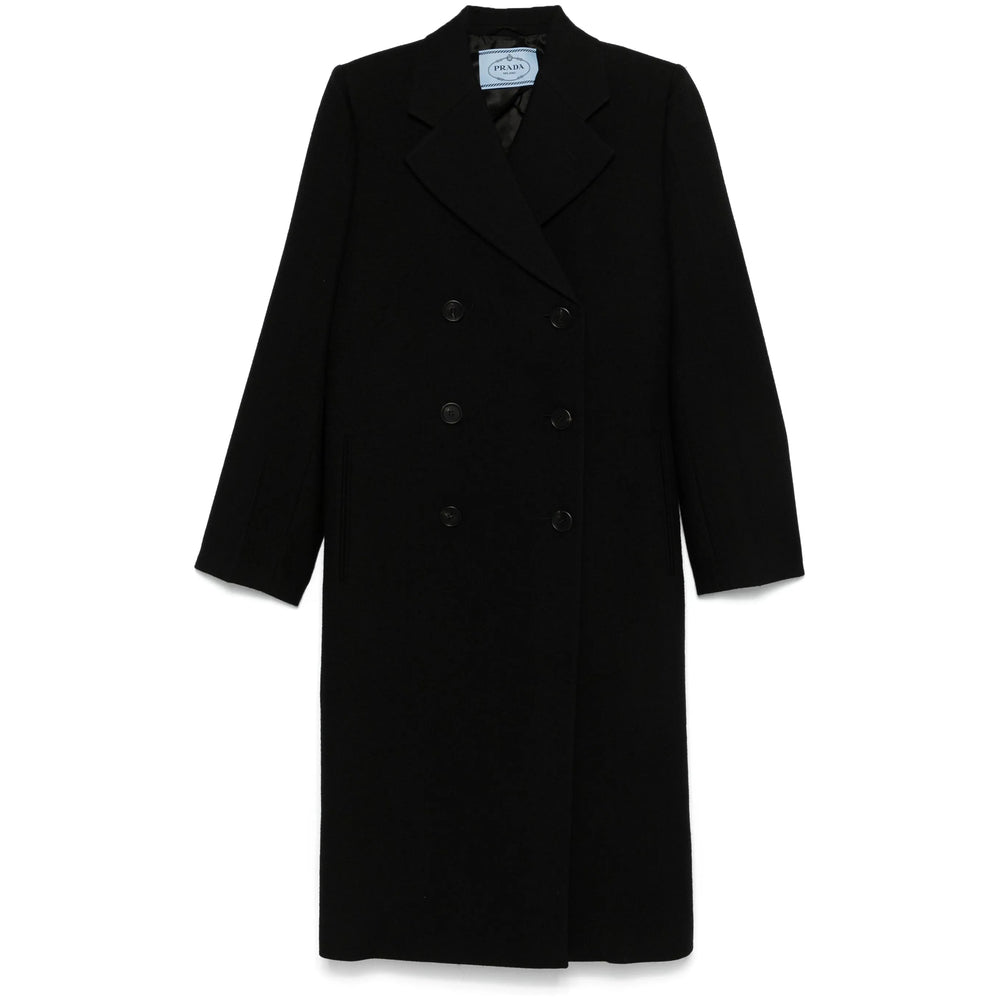 Prada Black Coats - Double Breasted &amp; Peacoats Women by Luosophy