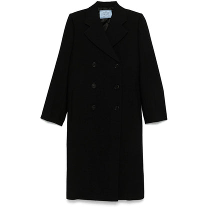 Prada Black Coats - Double Breasted &amp; Peacoats Women by Luosophy