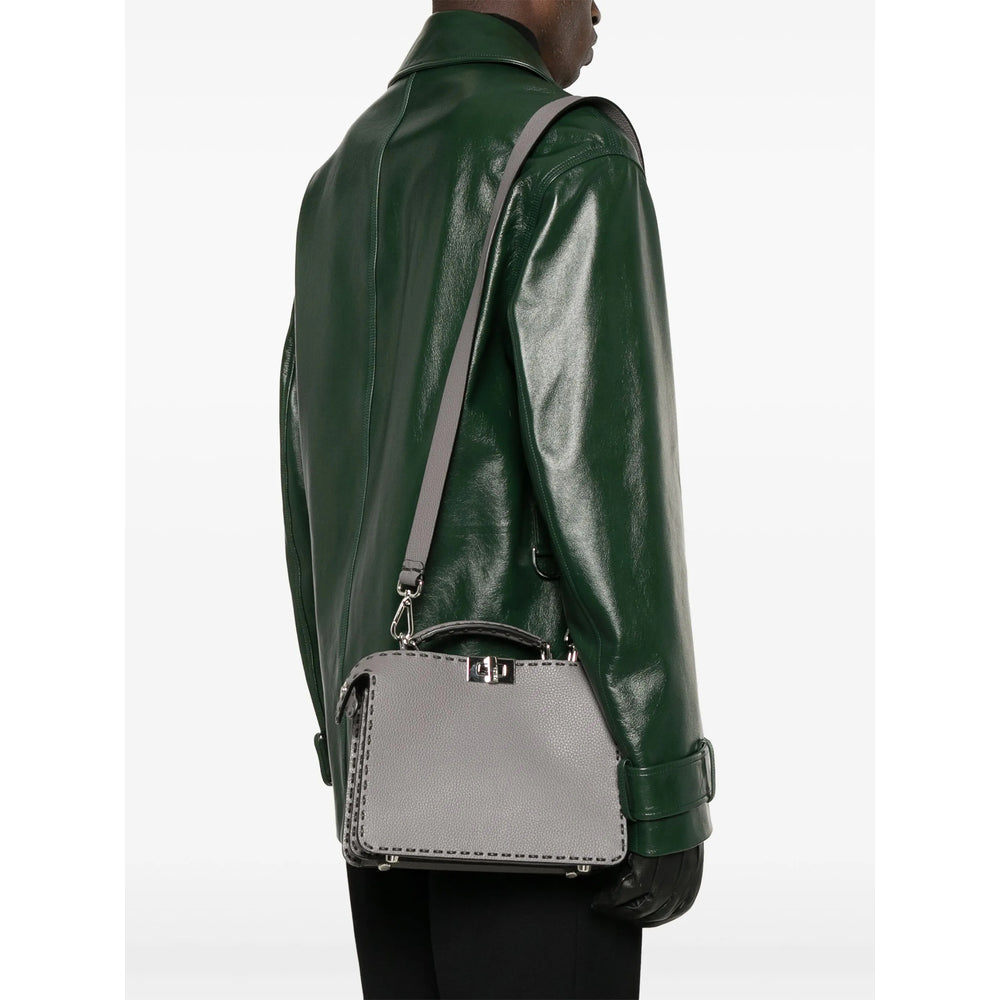 Fendi Grey Shoulder Bags Men by Luosophy