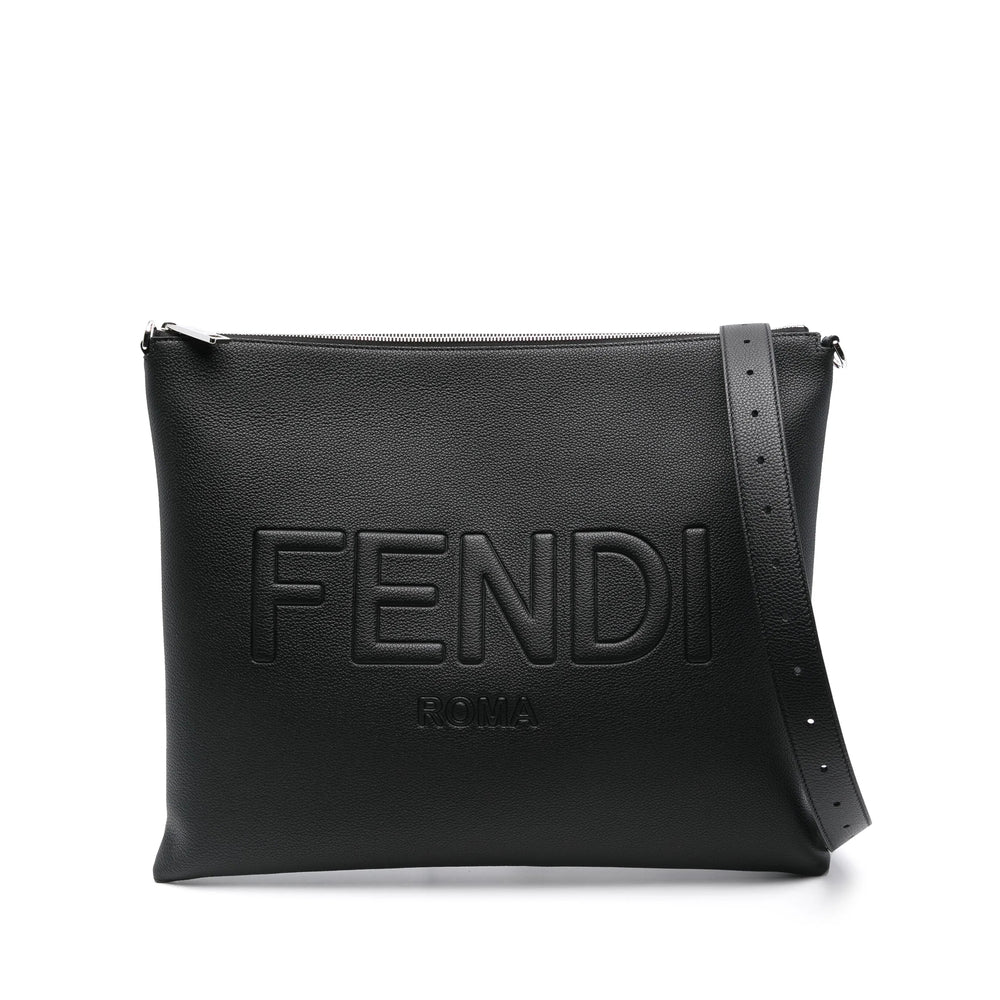 Fendi Black Shoulder Bags Men by Luosophy