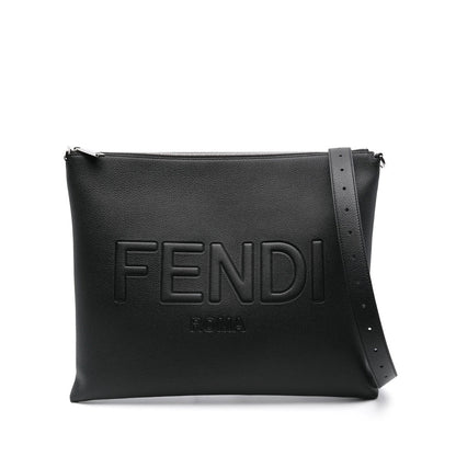 Fendi Black Shoulder Bags Men by Luosophy