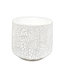 White Flower Pot Plastic Planter by Farmacias Savia