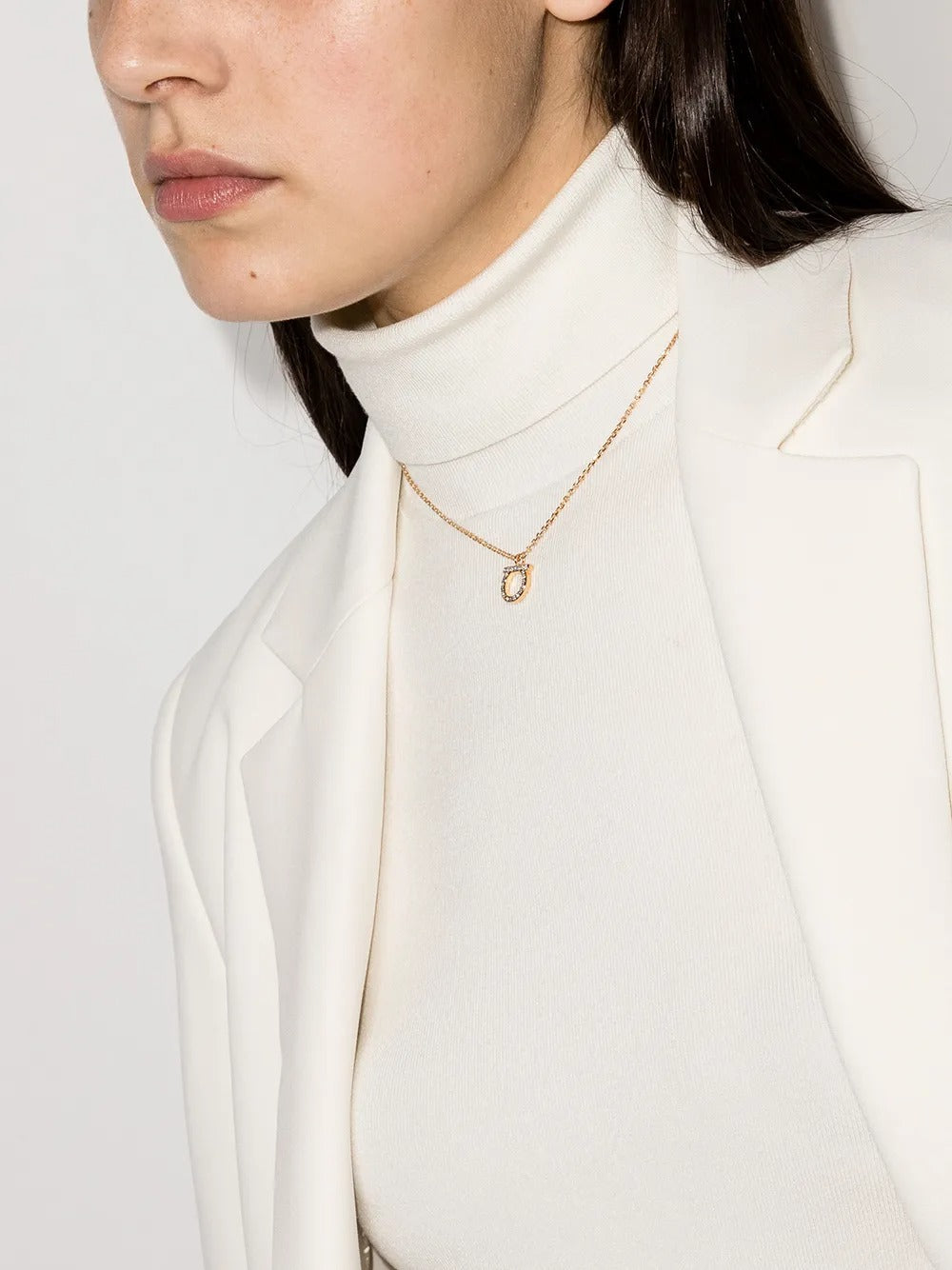 Ferragamo Women Gancini Crystals Necklace - L by Luosophy