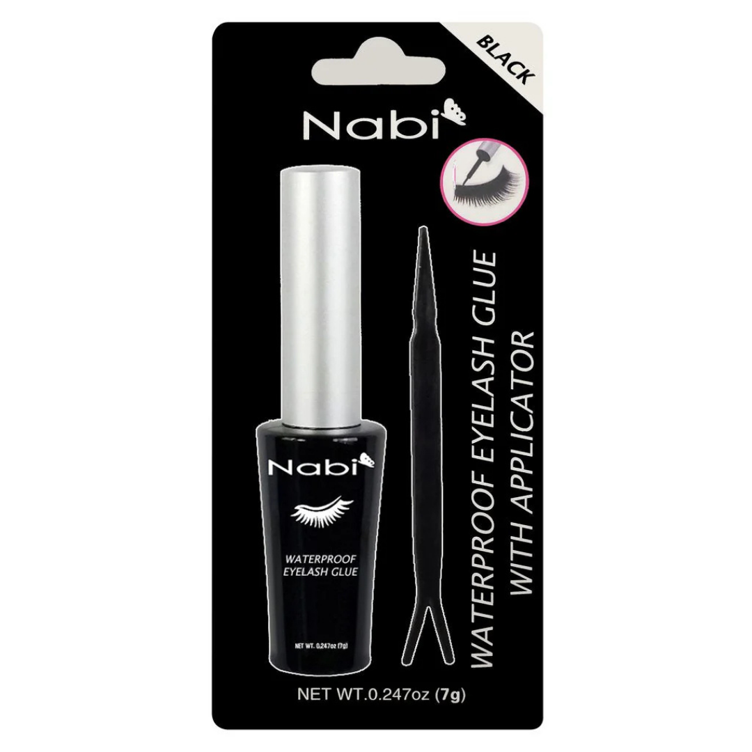 Nabi Waterproof Eyelash Glue Black with Applicator (0.25 oz) by Farmacias Savia