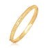 14k Yellow Gold Diamond Carved Bangle (6.00 mm) by Bids.com