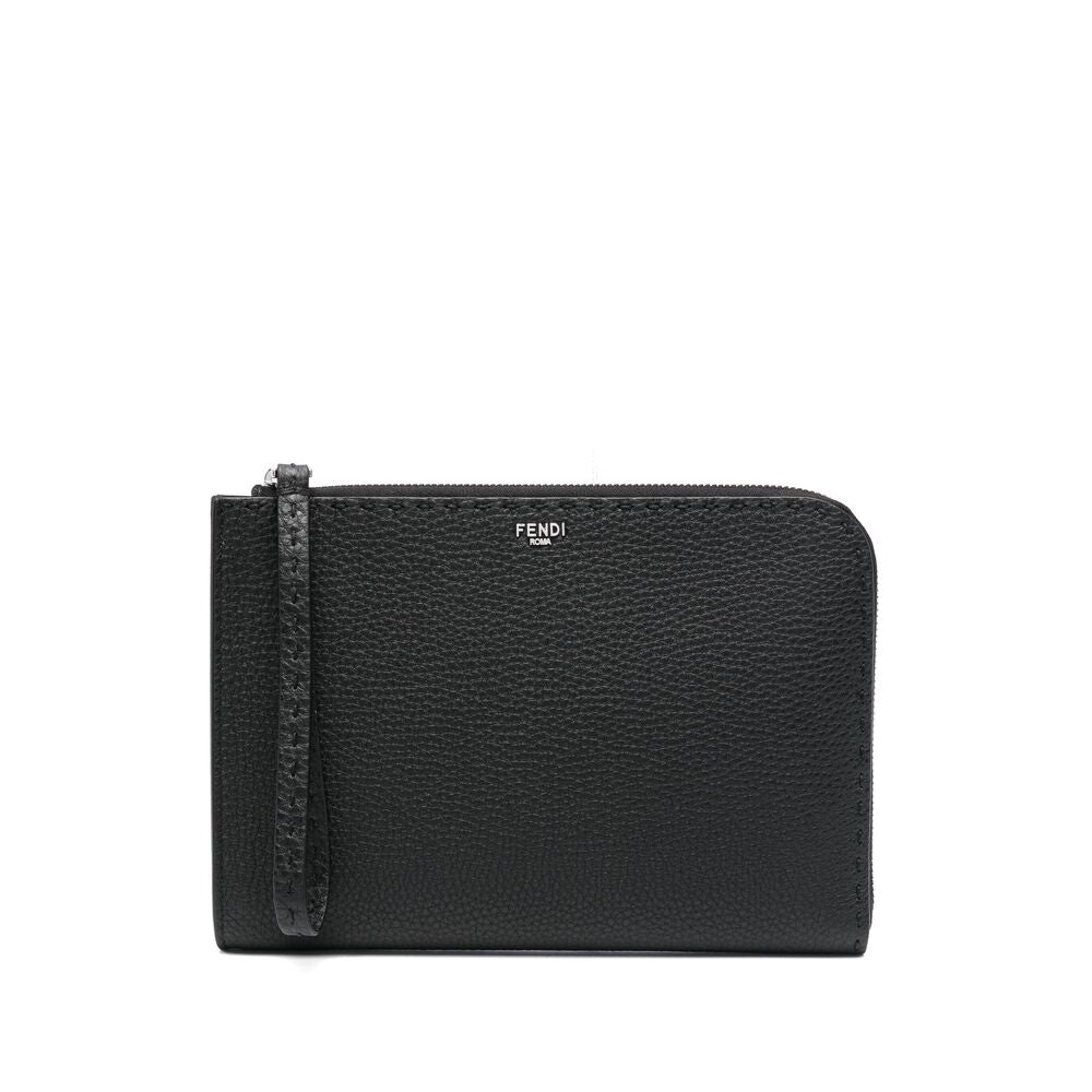 Fendi Black Clutch Bags Men by Luosophy