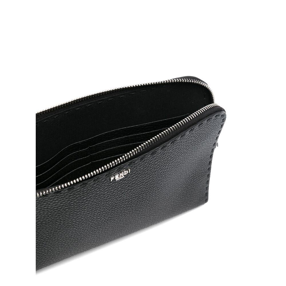 Fendi Black Clutch Bags Men by Luosophy