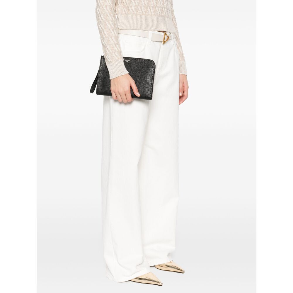 Fendi Black Clutch Bags Men by Luosophy