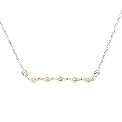 Genuine .05ct Diamond Fashion Pendants 14KT White Gold by Bids.com