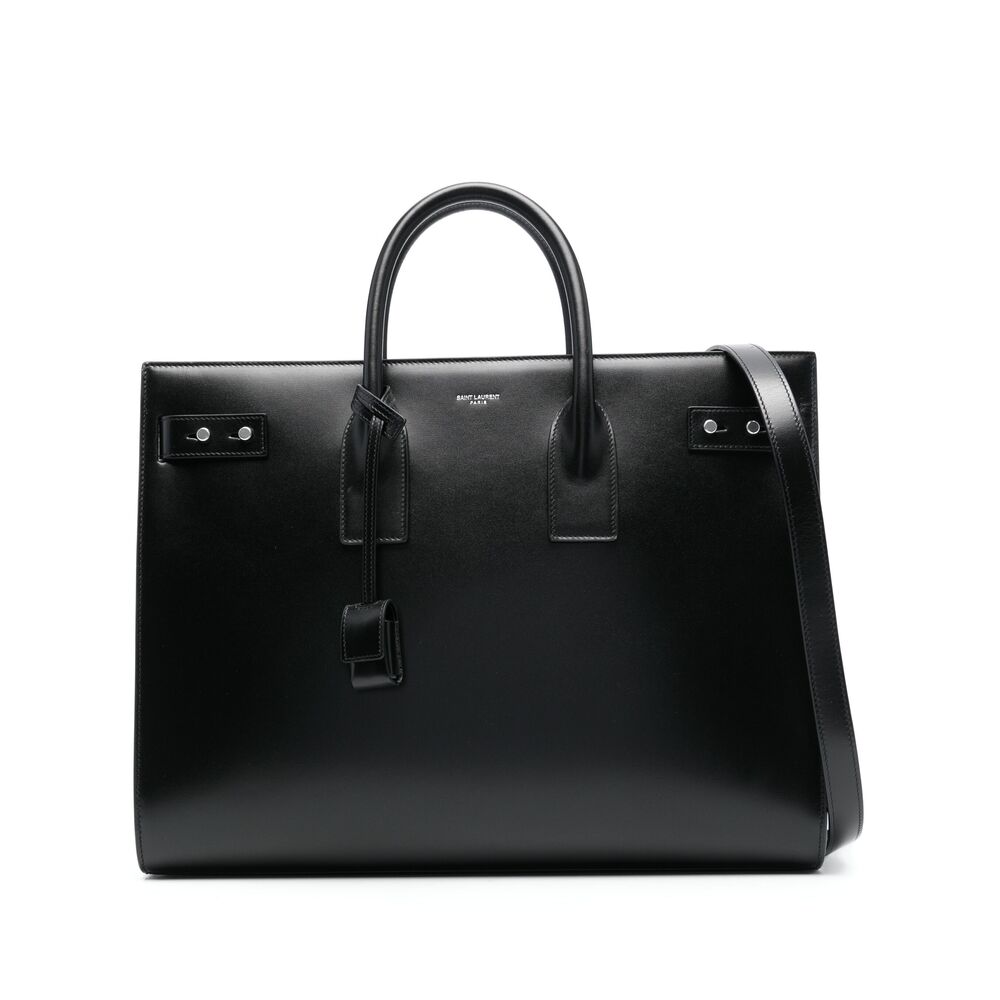 Saint Laurent Black Tote Bags Men by Luosophy