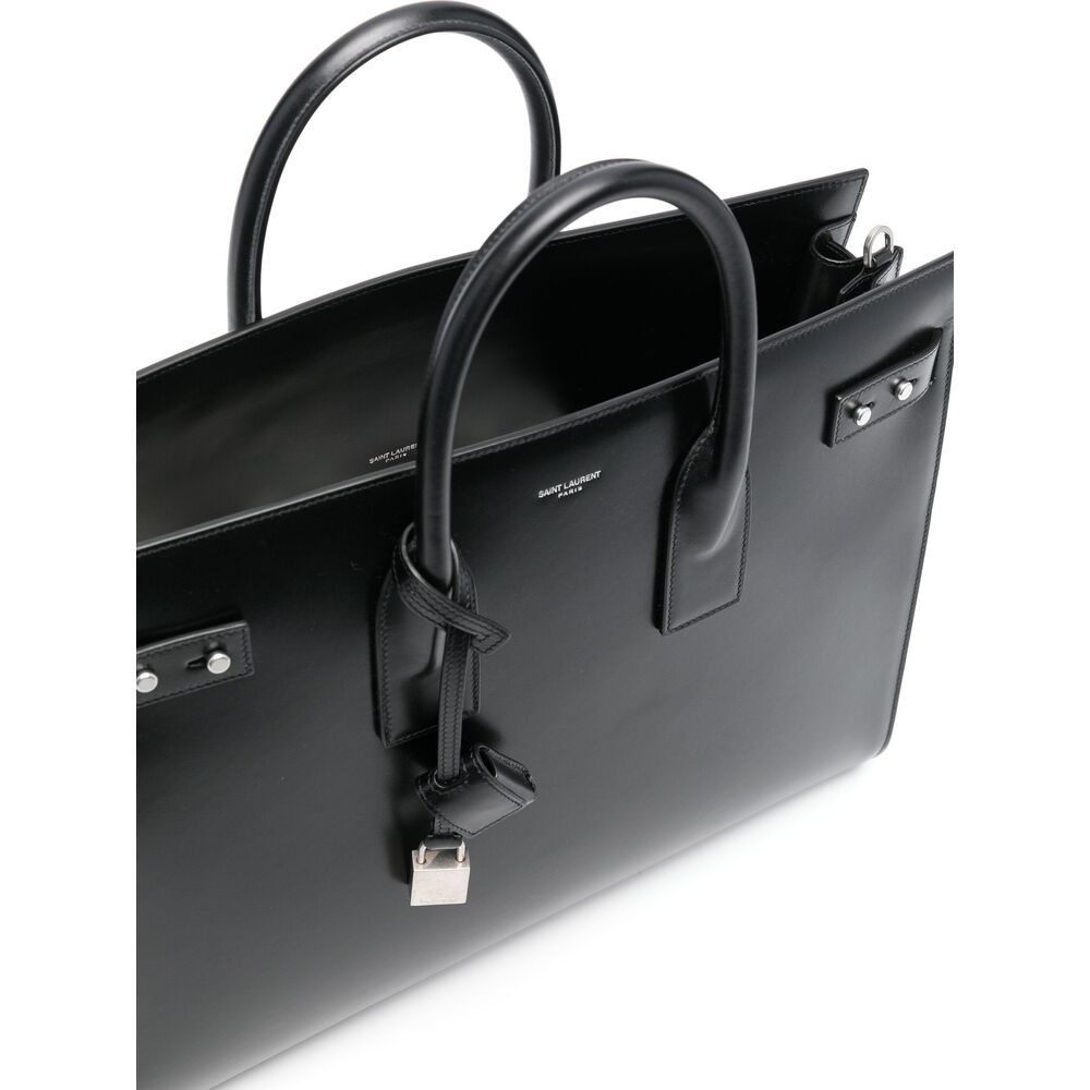 Saint Laurent Black Tote Bags Men by Luosophy