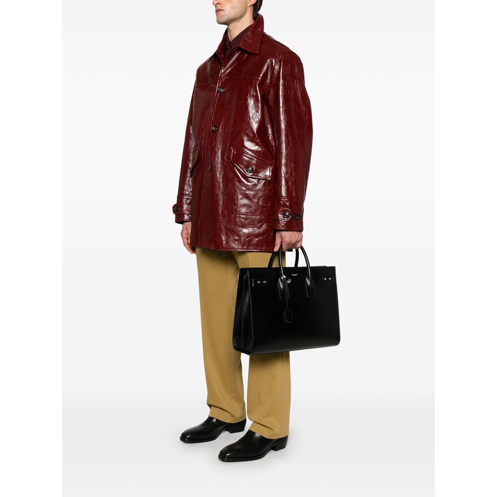 Saint Laurent Black Tote Bags Men by Luosophy
