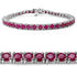 8.80 Carat Genuine Ruby .925 Sterling Silver Bracelet  DestGlow