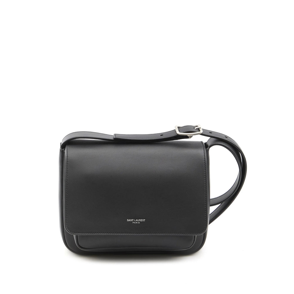 Saint Laurent Black Messenger Bags Men by Luosophy