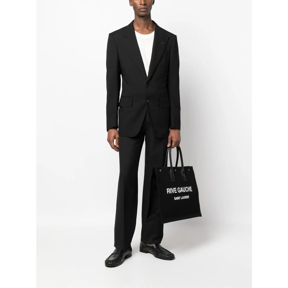 Saint Laurent Black Tote Bags Men by Luosophy