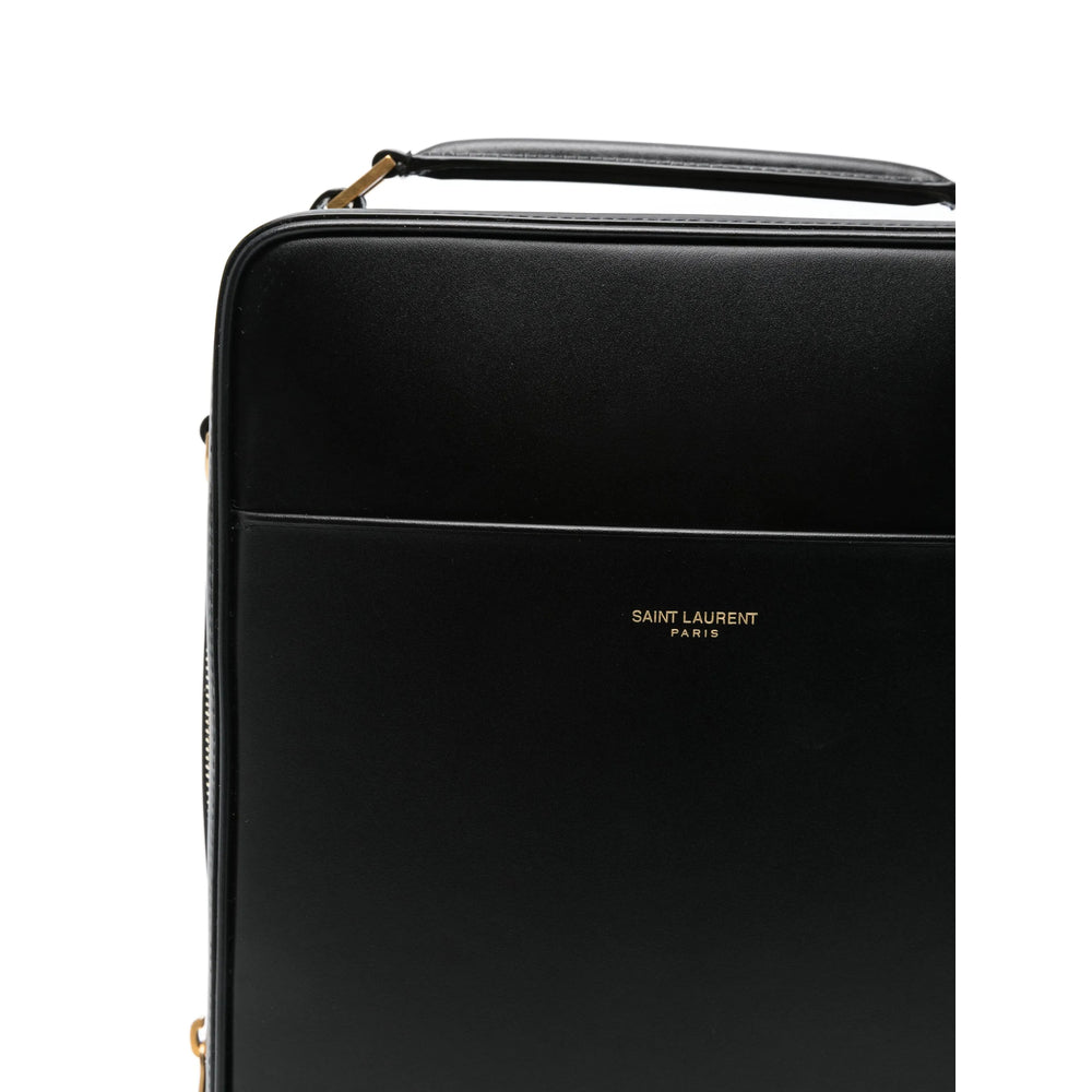 Saint Laurent Black Shoulder Bags Men by Luosophy