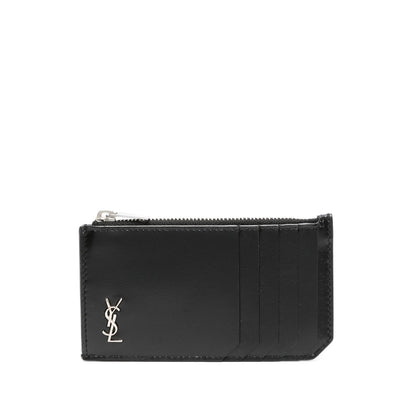 Saint Laurent Black Wallets &amp; Cardholders Men by Luosophy