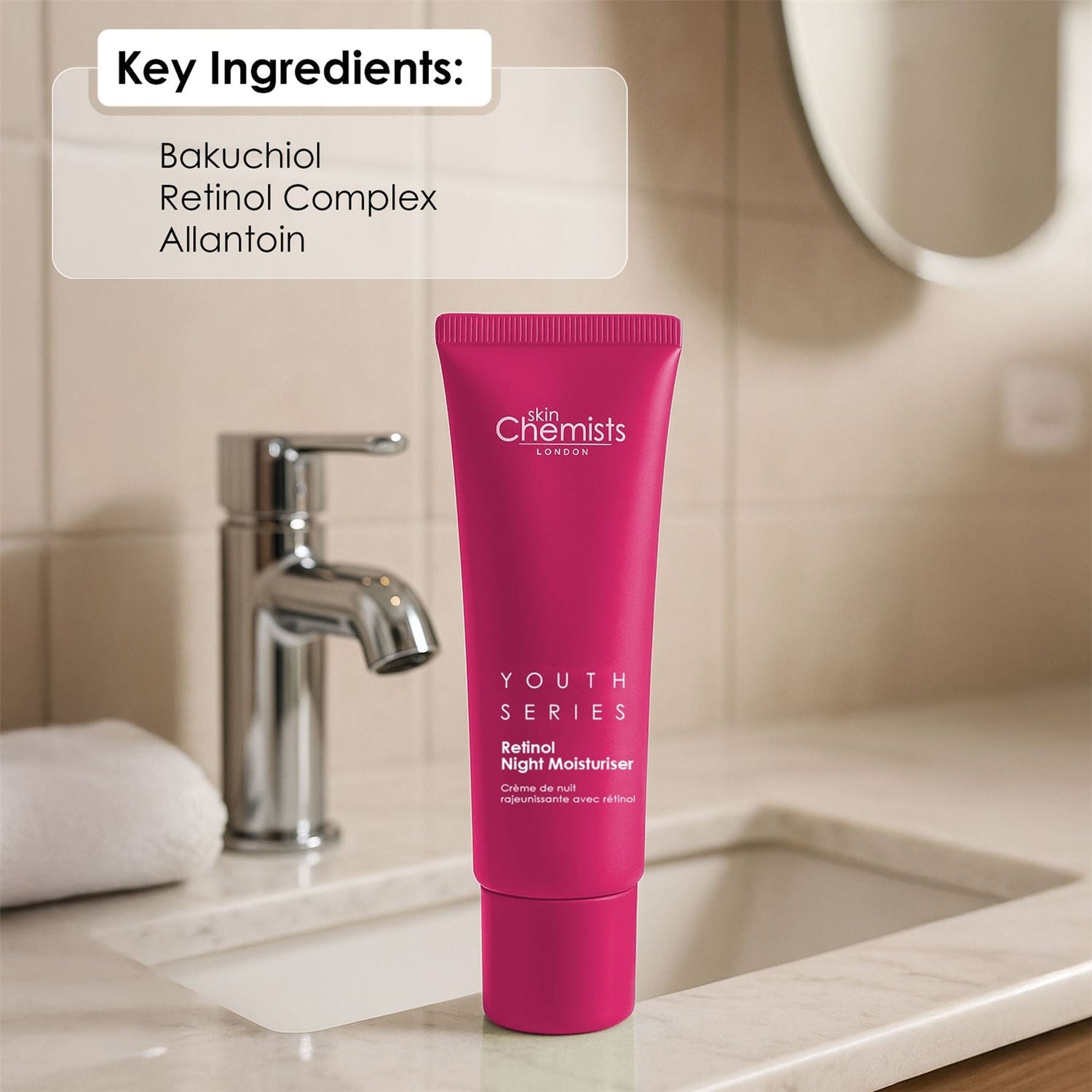 Retinol Bakuchiol Night Moisturiser 50ml by skinChemists US