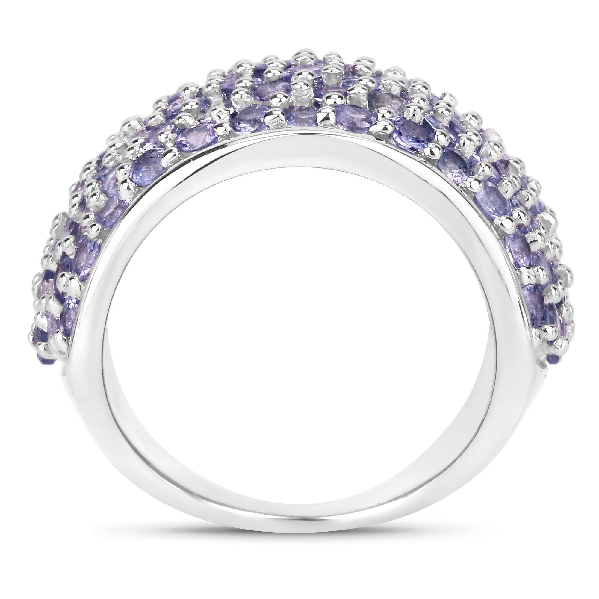 4.22 Carat Genuine Tanzanite .925 Sterling Silver Ring by Bids.com