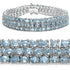 26.20 Carat Genuine Blue Topaz .925 Sterling Silver Bracelet  DestGlow