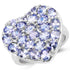3.96 Carat Genuine Tanzanite .925 Sterling Silver Ring by Bids.com