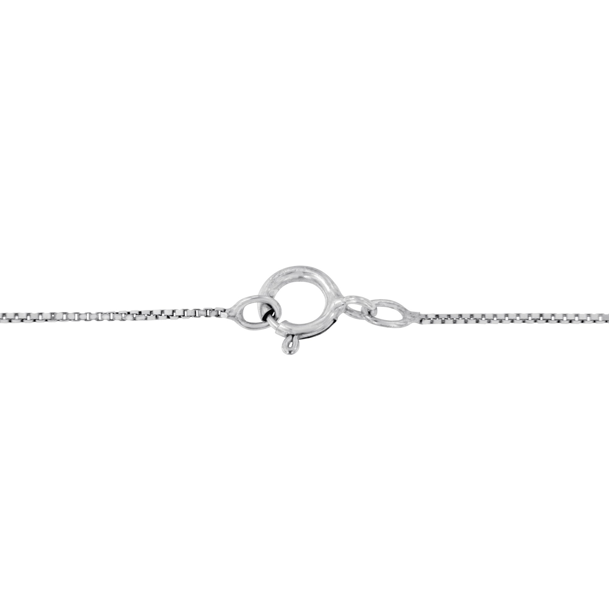 14K White Gold 1/5 Cttw Pear Shape Solitaire Diamond 18" Pendant Necklace (G-H Color, VS2-SI1 Clarity)  DestGlow
