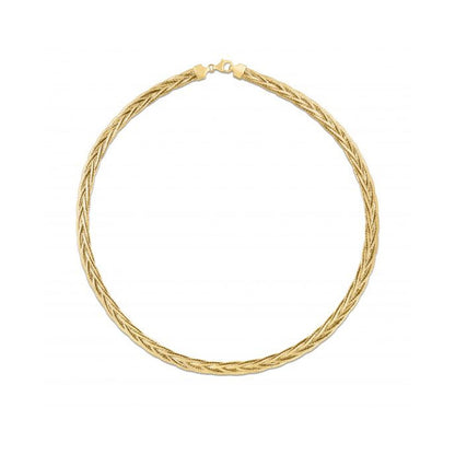 14k Yellow Gold Rapunzel Woven Necklace by Bids.com