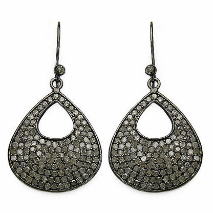 3.03 Carat Genuine Diamond .925 Sterling Silver Earrings by Bids.com