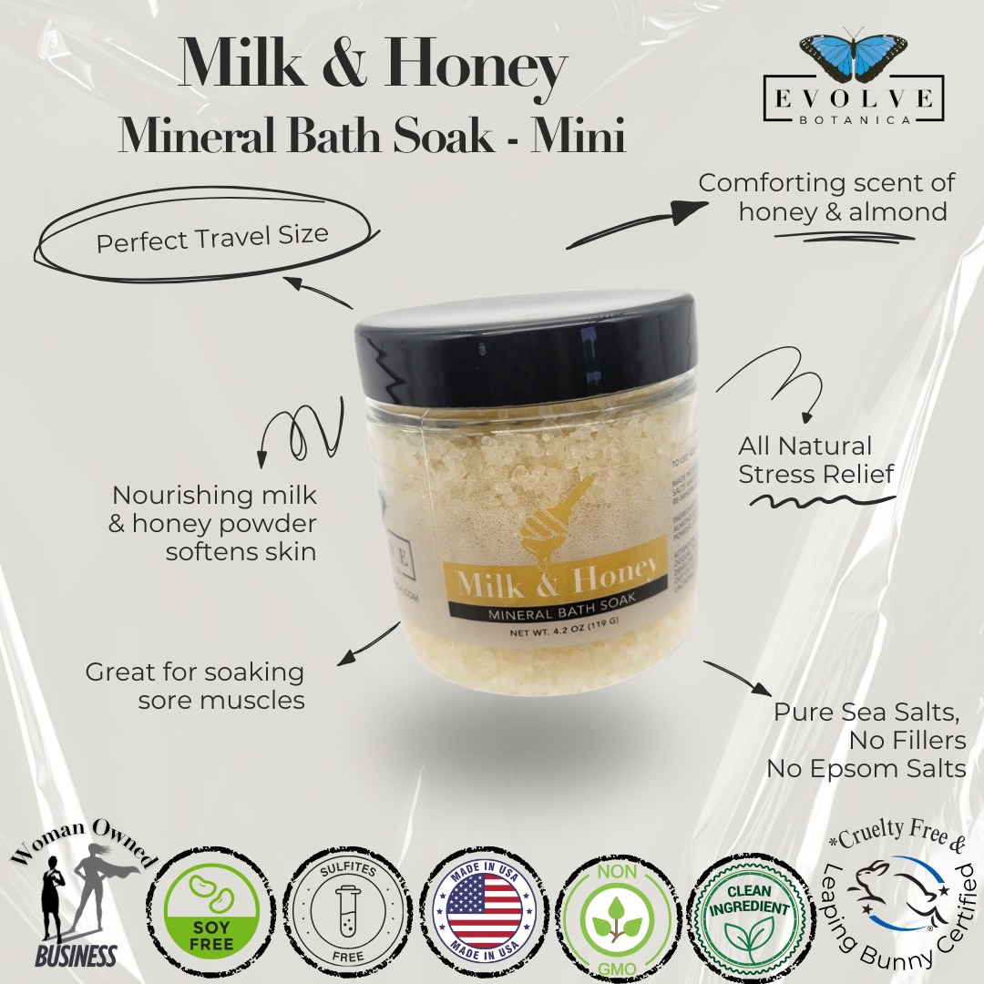 Mineral Soak - Milk &amp; Honey (Bath Salt) Mini