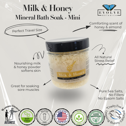 Mineral Soak - Milk &amp; Honey (Bath Salt) Mini