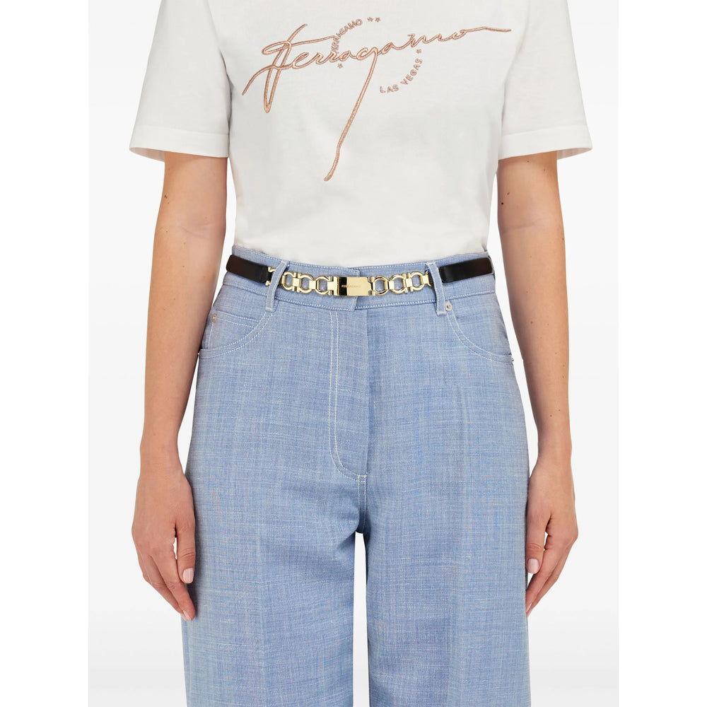 Ferragamo Black Belts Women by Luosophy