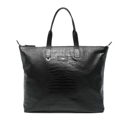 Dolce &amp; Gabbana Black Tote Bags Men by Luosophy