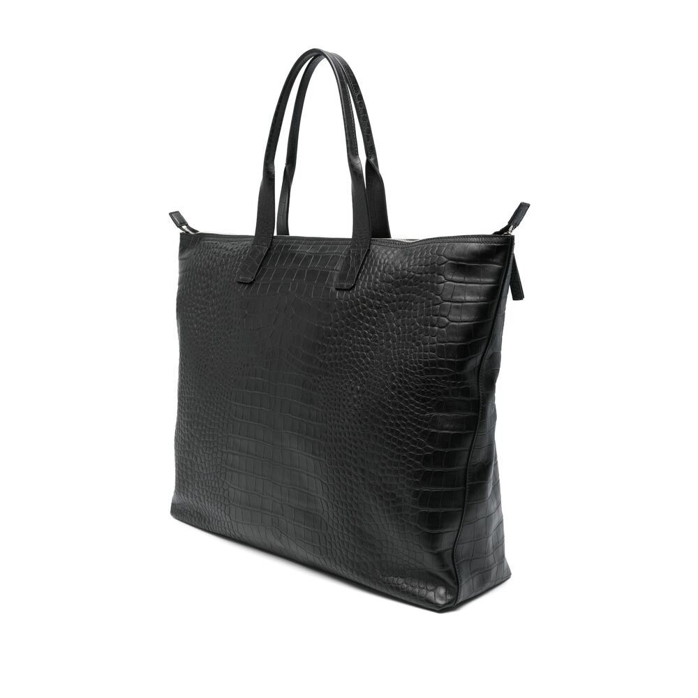 Dolce &amp; Gabbana Black Tote Bags Men by Luosophy