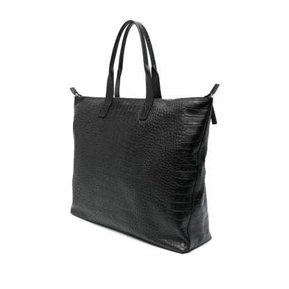 Dolce &amp; Gabbana Black Tote Bags Men by Luosophy