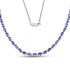 10.00 Carat Genuine Tanzanite .925 Sterling Silver Necklace by Bids.com