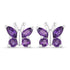1.00 Carat Genuine Amethyst .925 Sterling Silver Earrings by Bids.com