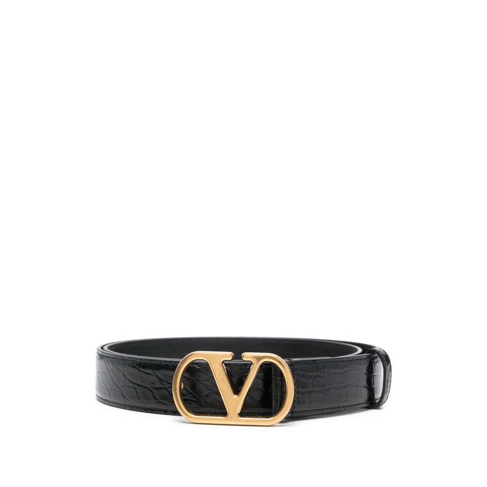 Valentino Garavani Black Belts Men by Luosophy