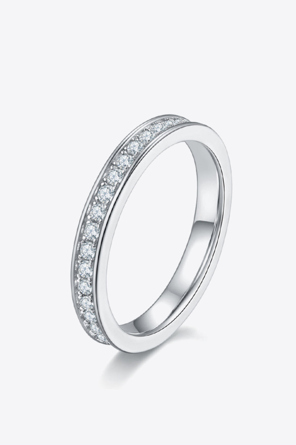 Unexplained Words Sparkala™ Eternity Ring (Platinum Over Pure Sterling Silver) by Sparkala