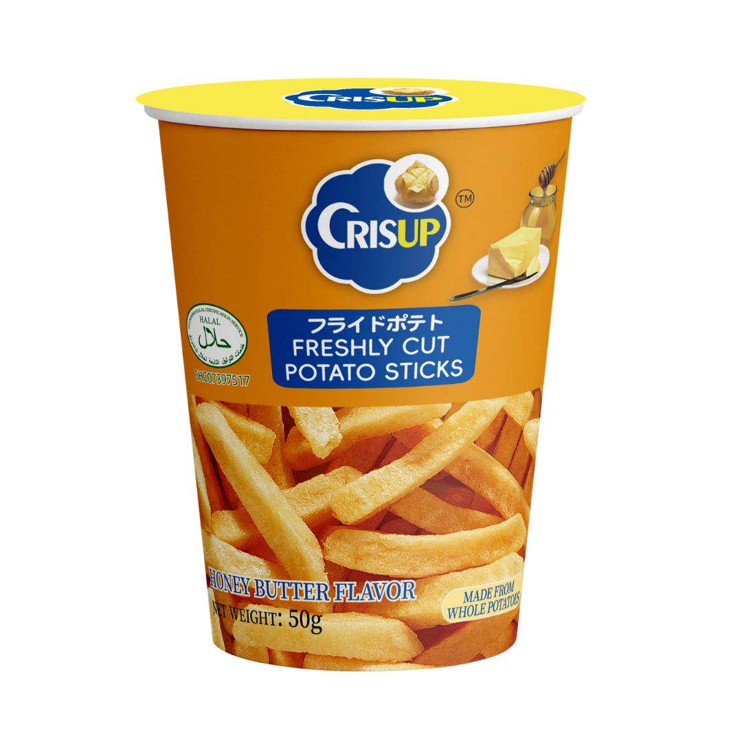 Crisup Freshly Cut Potato Sticks Honey Butter (1.76oz) by Farmacias Savia