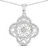 0.57 Carat Genuine White Diamond .925 Sterling Silver Pendant by Bids.com