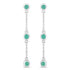 0.60 Carat Genuine Emerald .925 Sterling Silver Earrings by Bids.com