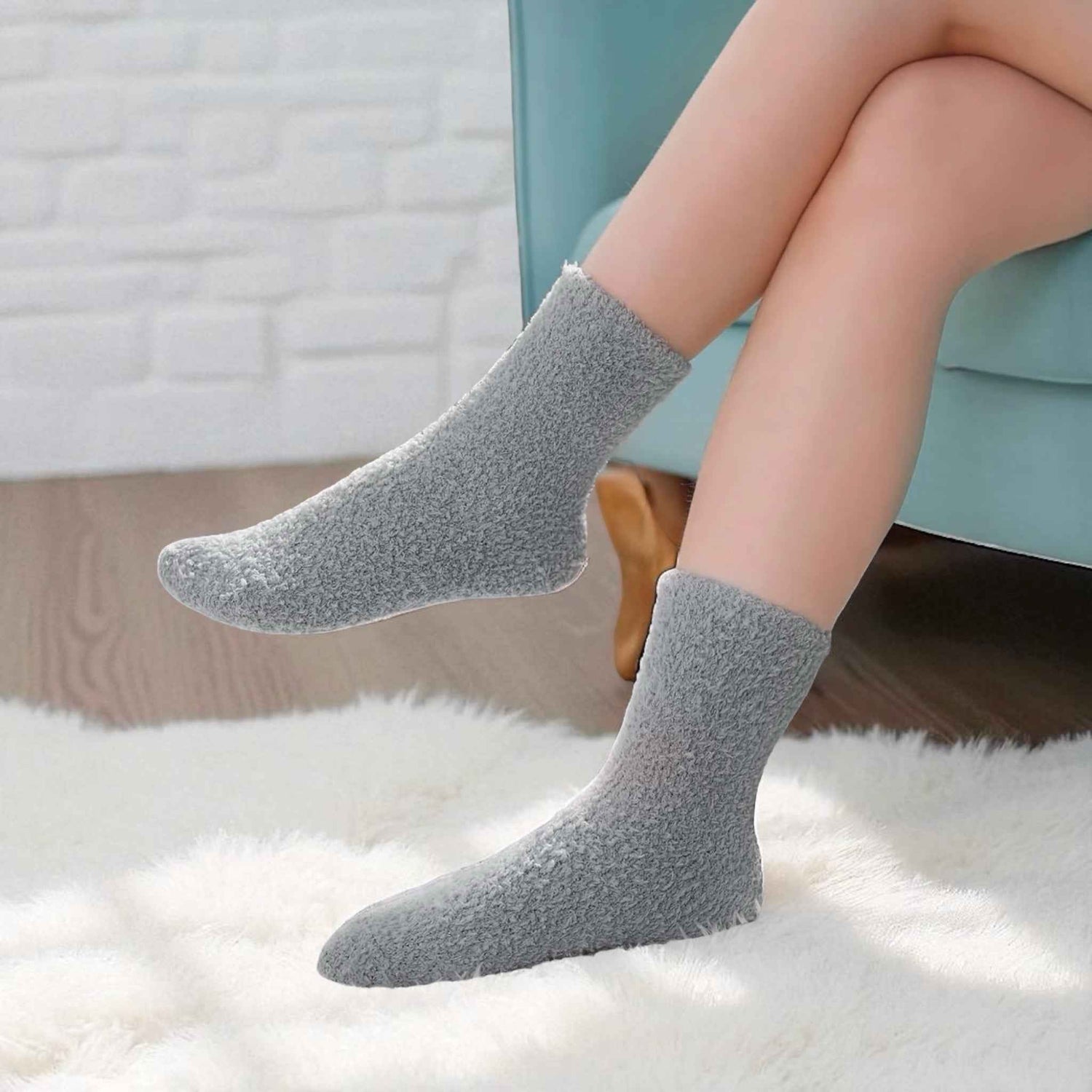 Cozy Cloud Socks - Grey - Warm &amp; Soft Women’s Gift