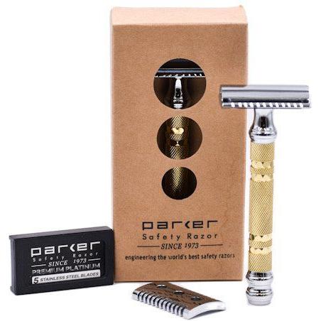 Parker 69CR Convertible With Open &amp; Closed Comb Plates Safety Razor by Pasteur Pharmacy