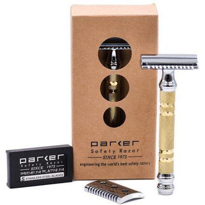Parker 69CR Convertible With Open &amp; Closed Comb Plates Safety Razor by Pasteur Pharmacy