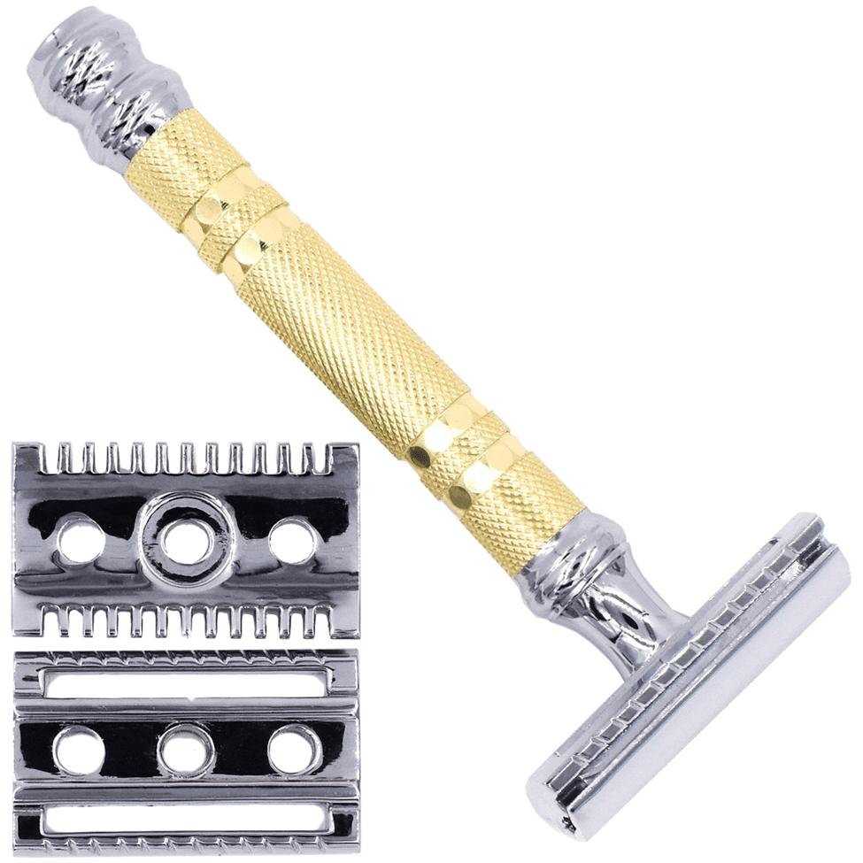 Parker 69CR Convertible With Open &amp; Closed Comb Plates Safety Razor