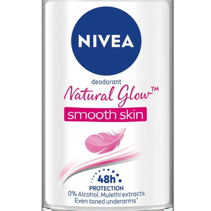 Nivea Natural Glow Smooth Skin Deodorant Roll On For Women